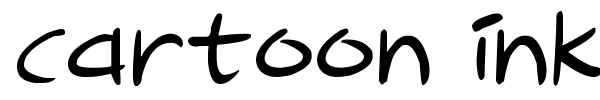 Cartoon Inkstrokes font