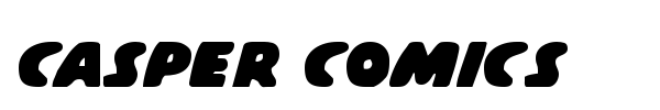 Casper Comics font