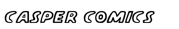 Casper Comics font preview