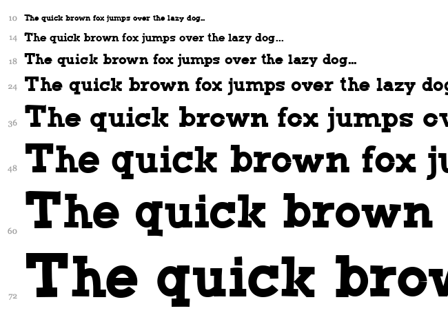 CF Green Monster font waterfall