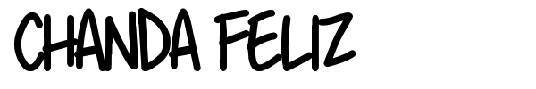 Chanda Feliz font