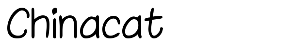 Chinacat font