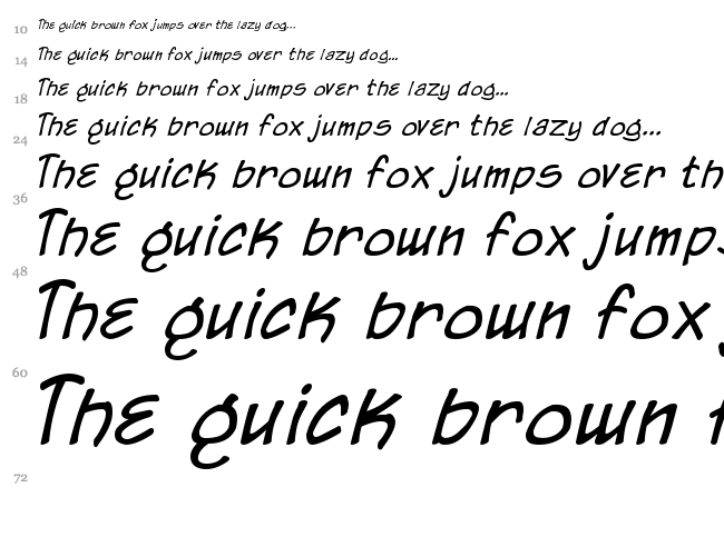 Chronicles of a Hero font waterfall