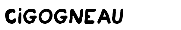 Cigogneau font