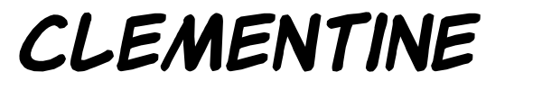 Clementine font preview