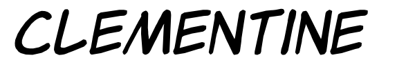 Clementine font preview