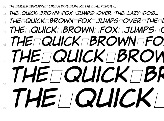 Clementine font waterfall