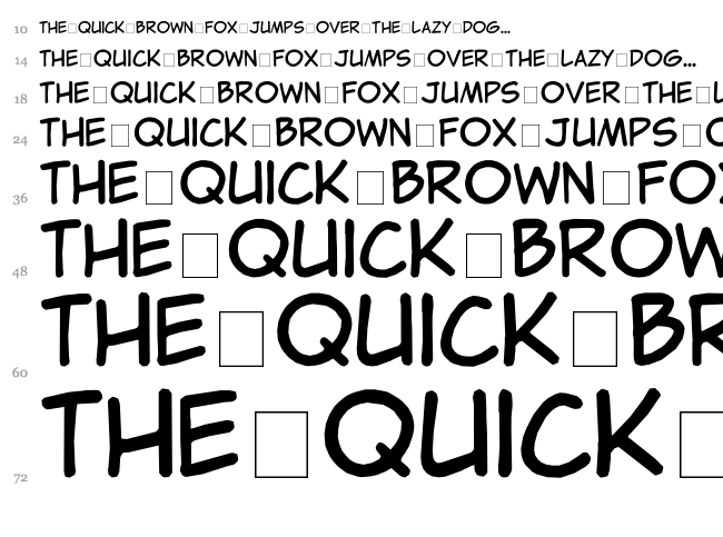 Clementine font waterfall