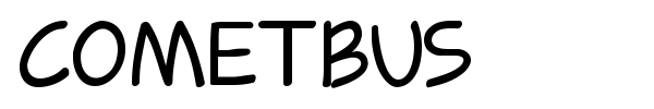 Cometbus font