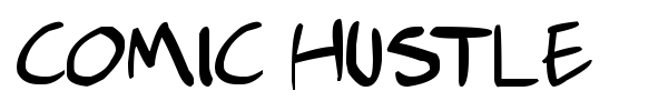Comic Hustle font preview