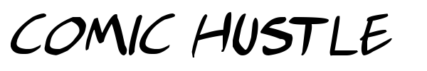 Comic Hustle font preview