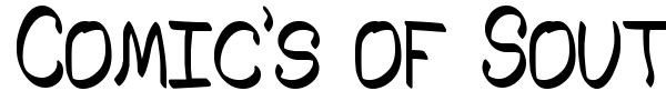 Comic's of South St font