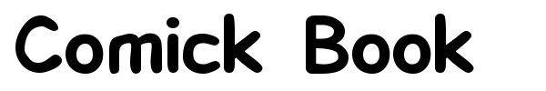 Comick Book font