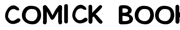 Comick Book font preview