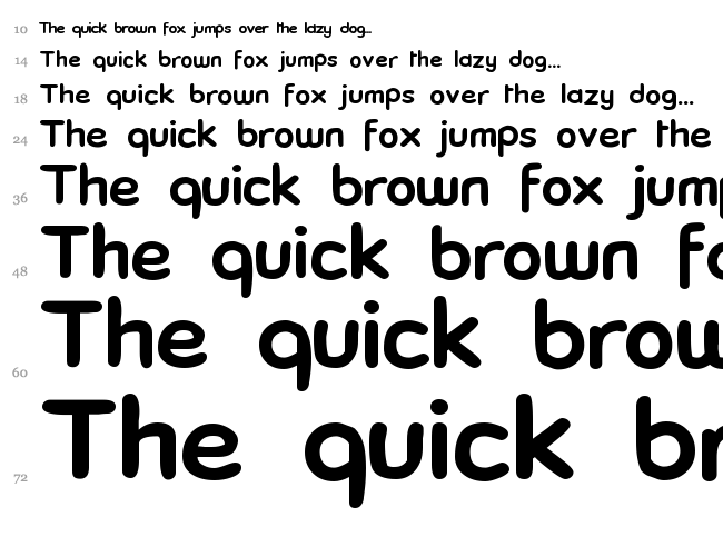 Comick Book font waterfall