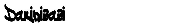 Dakinizazi font