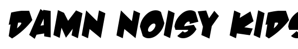 Damn Noisy Kids font