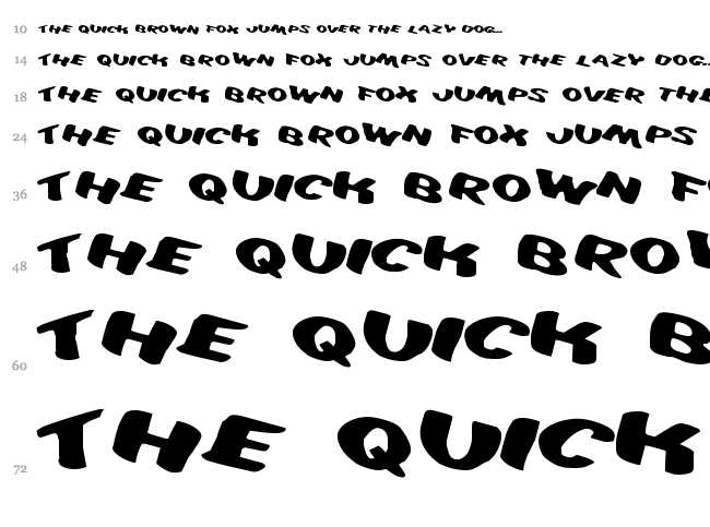 Diego Con font waterfall