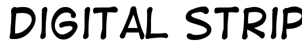 Digital Strip font preview