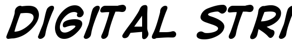 Digital Strip font preview