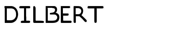 Dilbert font 2 font