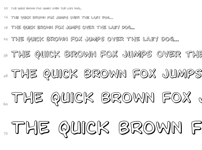 Domino Mask Condensed font waterfall