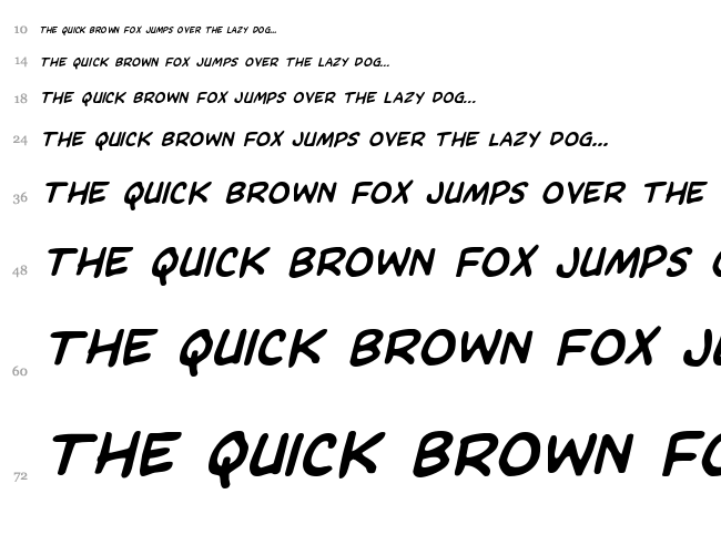 Domino Mask Condensed font waterfall