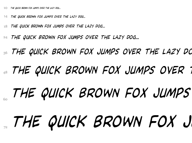 Domino Mask Condensed font waterfall