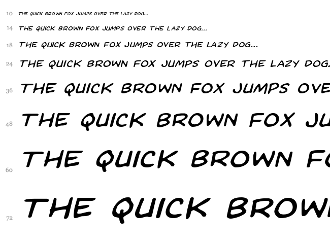 Domino Mask Condensed font waterfall