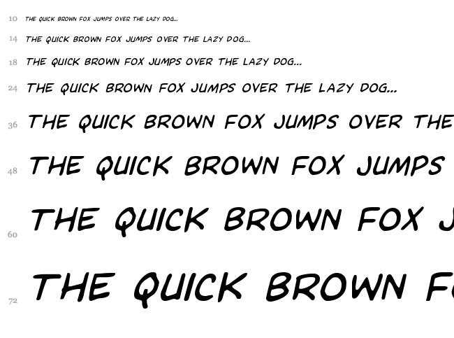 Domino Mask Condensed font waterfall