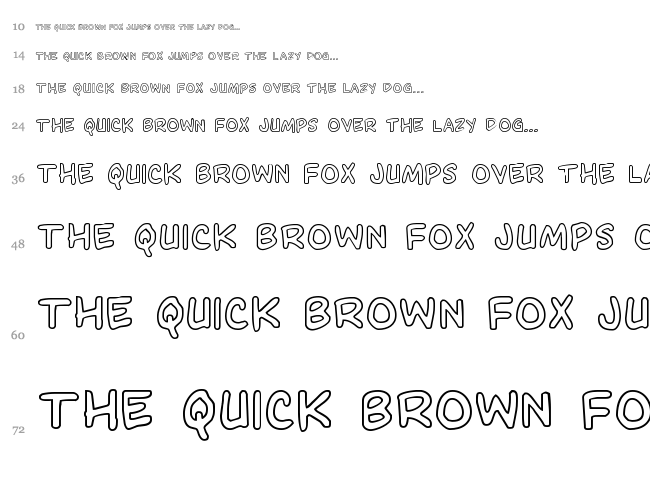 Domino Mask Condensed font waterfall