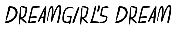 Dreamgirl's dream font