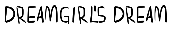 Dreamgirl's dream font preview