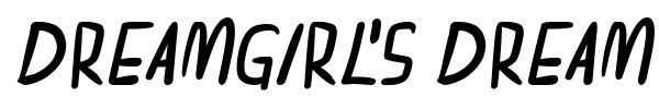 Dreamgirl's dream font preview