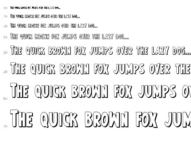 Earth's Mightiest font waterfall