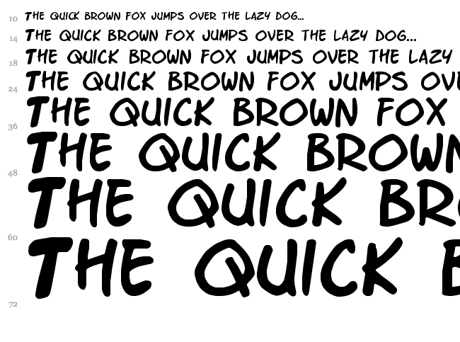 Enchilada font waterfall