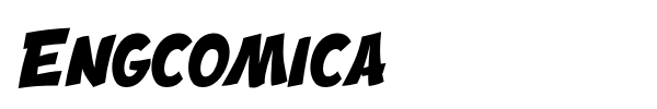 Engcomica font