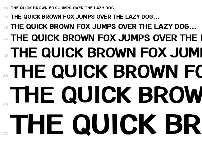 Extended Play font waterfall