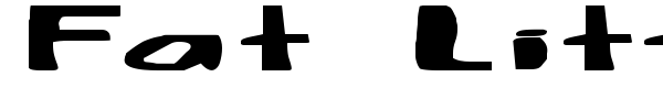 Fat Little Piggy font preview