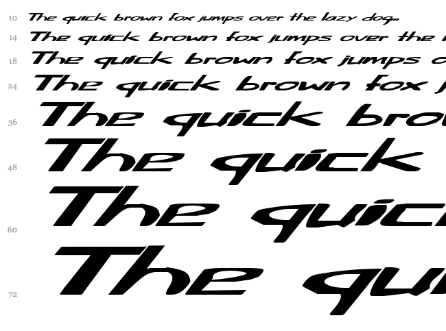 Fat Little Piggy font waterfall
