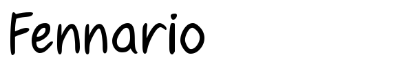 Fennario font