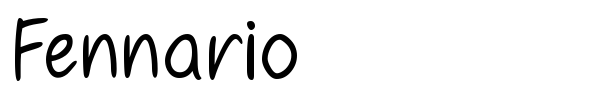 Fennario font preview