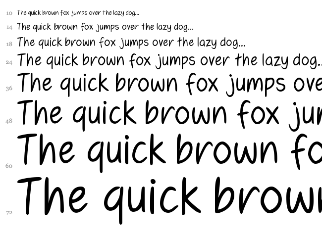 Fennario font waterfall