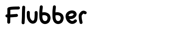 Flubber font