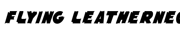 Flying Leatherneck font preview