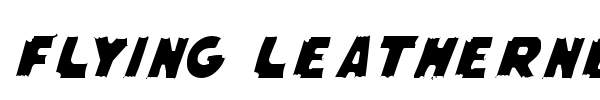Flying Leatherneck font preview