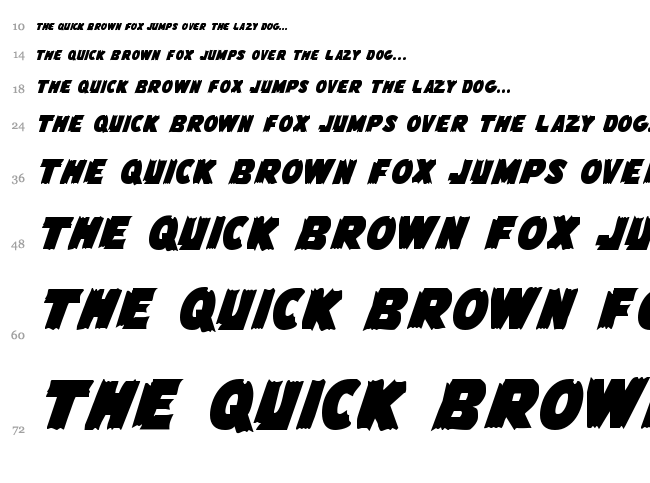 Flying Leatherneck font waterfall