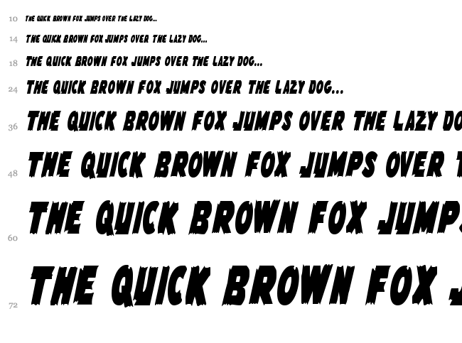 Flying Leatherneck font waterfall