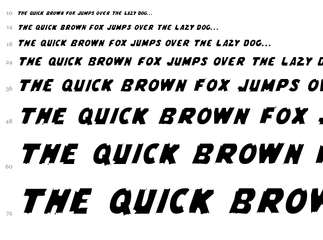 Flying Leatherneck font waterfall