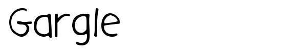 Gargle font